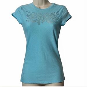 Y2K Floral Design Tee‎